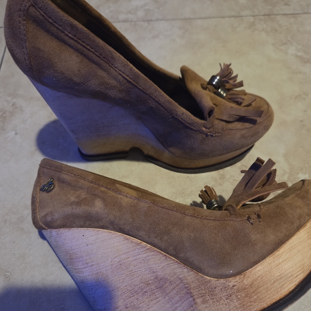 Sam Edelman Brown Wedge Heels